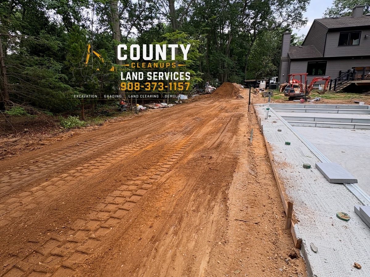 Grading Around a New Pool by County Cleanups in Ocean County, NJ